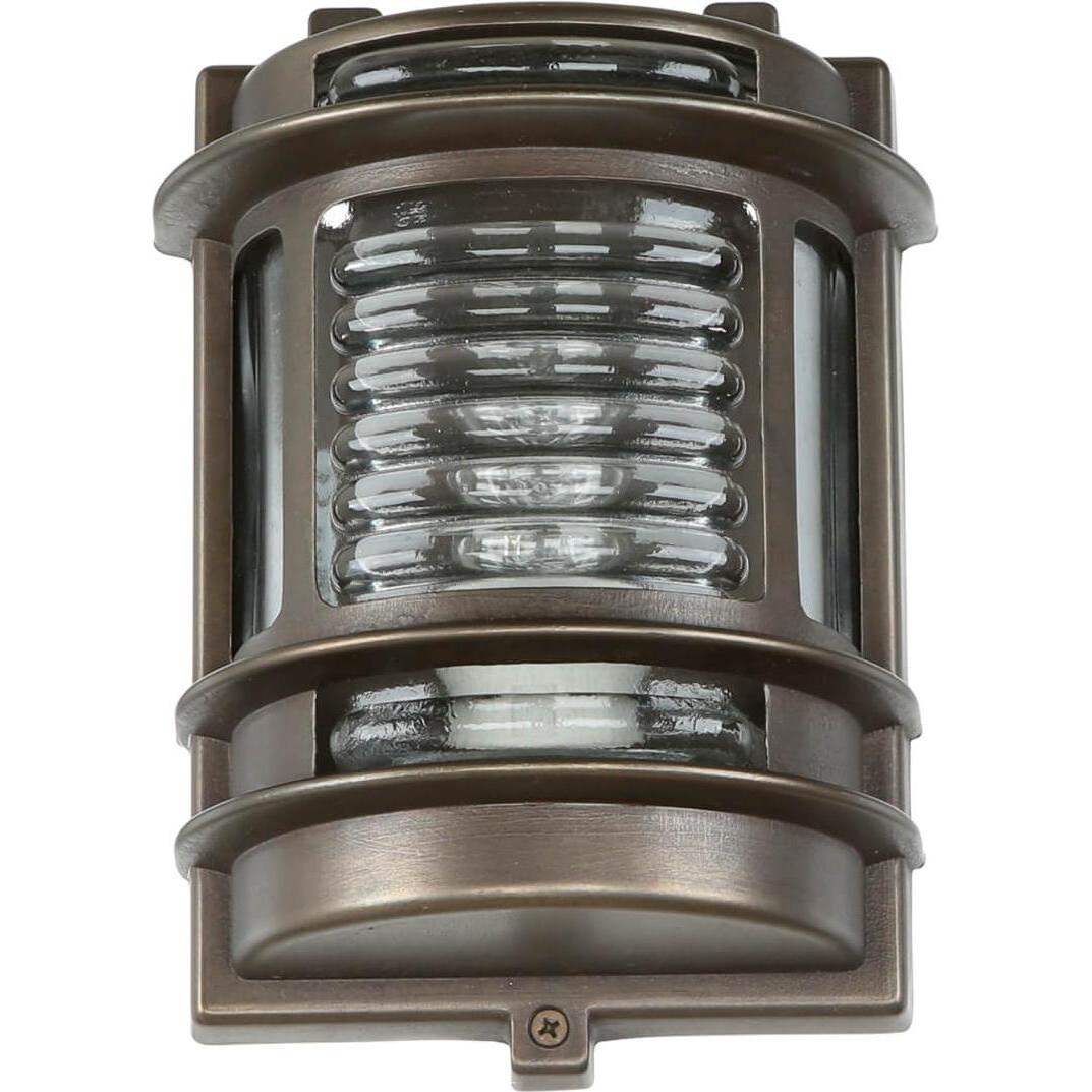 Licht-Erlebnisse, Gartenbeleuchtung, Wandlampe Gracia Messing (E27, IP64)