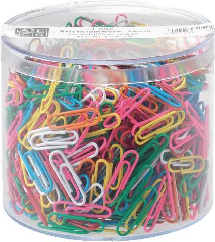 Immagine prodotto Wedo Graffette, plastificate, 27 mm colori assortiti, in metallo (1 x)