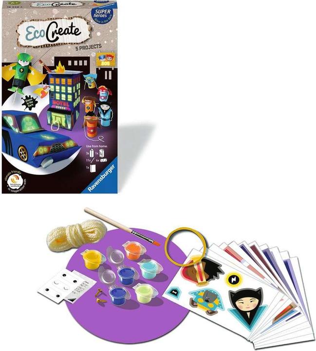 Actual product image Ravensburger EcoCreate Mini Superheroes