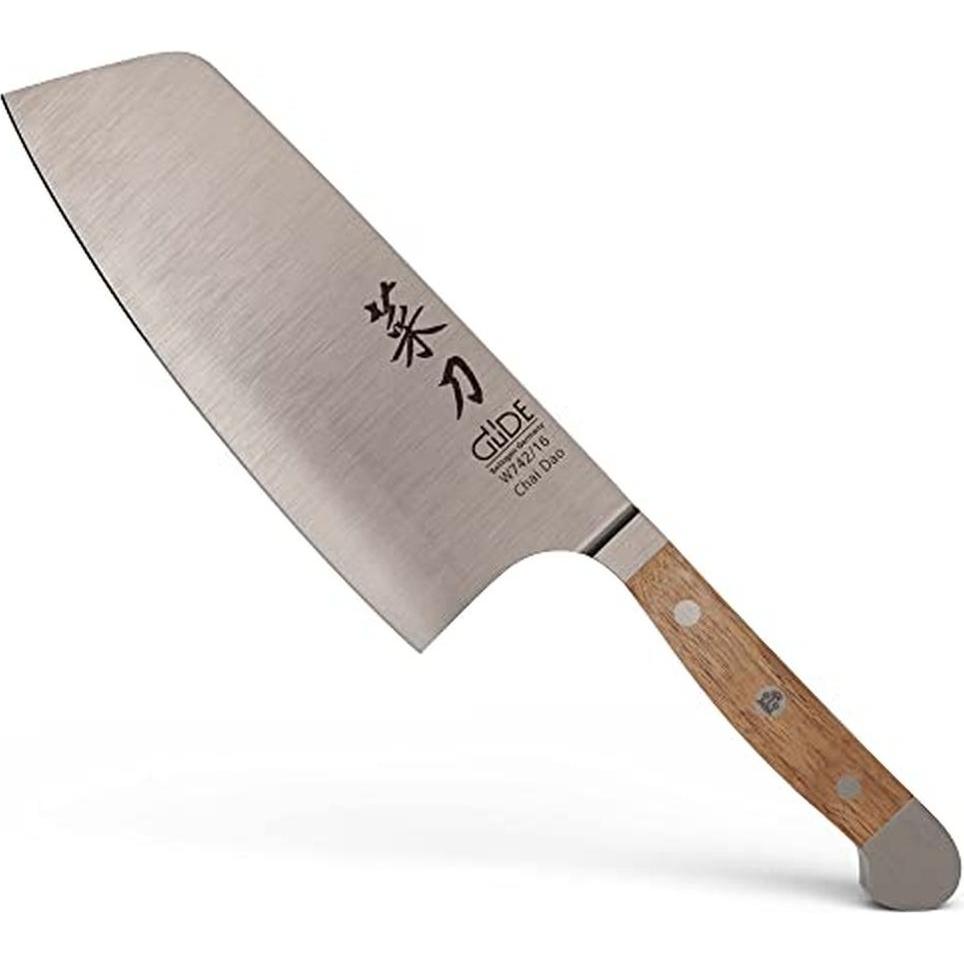 Güde Chai Dao, Serie Alpha-Walnuss, Doppelkropf, Griff Walnussholz (16 cm) (W742/16)