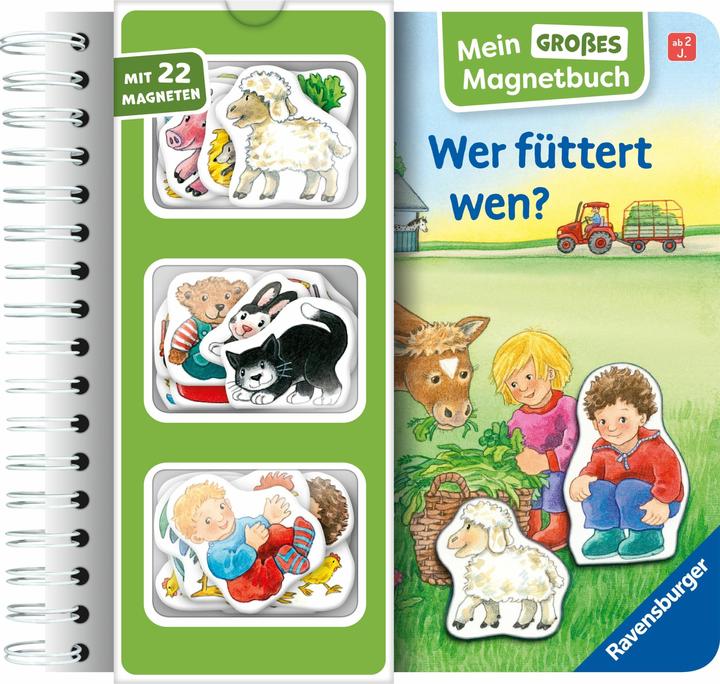 Ravensburger Mein grosses Magnetbuch: Wer füttert wen? (Allemand)