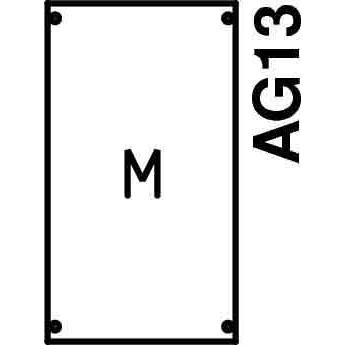 Thumbnail - Striebel & John, Verteilerschrank Zubehör, STR 1M00A Verteilerfeld BH00 450x250mm mit Montageplatte