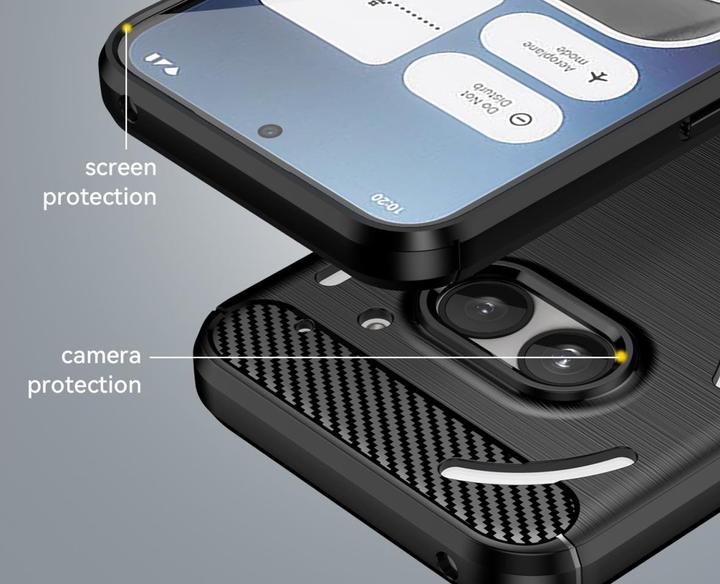 Actual product image Screenguard Carbon Brushed Soft TPU (Nothing Phone (2a))
