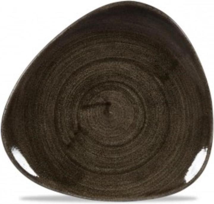 Actual product image Churchill Stonecast Patina Iron Black Triangle Plate Flat 19.2cm (19.20 cm)