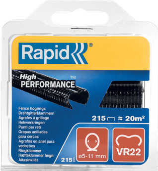 Immagine prodotto Rapid VR22 Pinze ad anello nere 215 pezzi