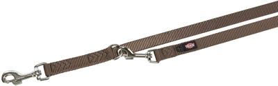 Image du produit Trixie Premium adjustable leash, double, XS-S : 2.00 m/15 mm, brun (S, XS, Chien)