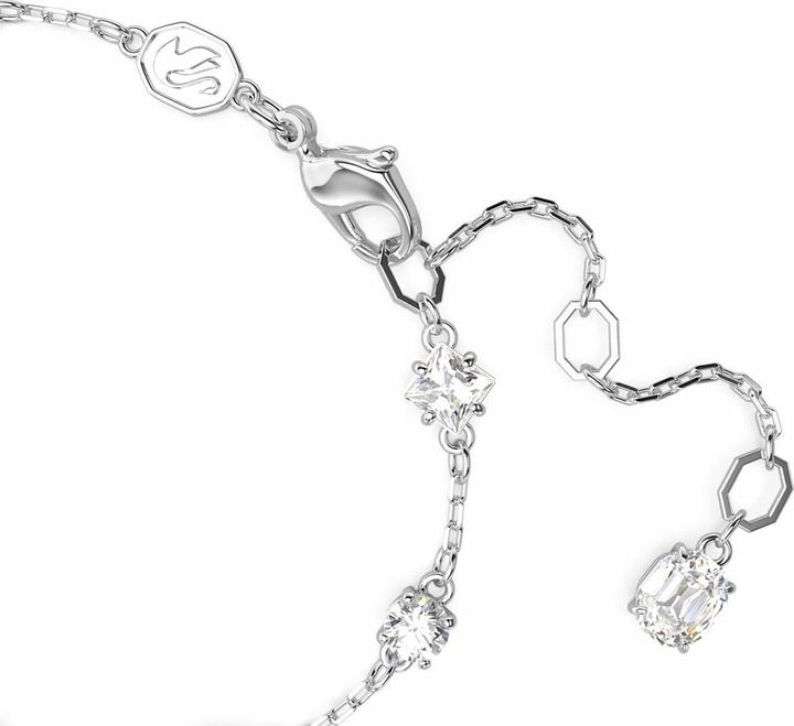 Immagine prodotto Swarovski Bracciale Mesmera Vari Tagli Disegno Sparso Bianco (19.50 cm, Metallo Swarovski)