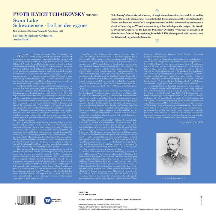 Produktbild WB Schwanensee (Andre Previn, London Symphony Orchestra)