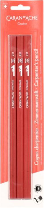 Produktbild Caran d'Ache Zimmermann-Bleistift im Blister (B, 3 x)