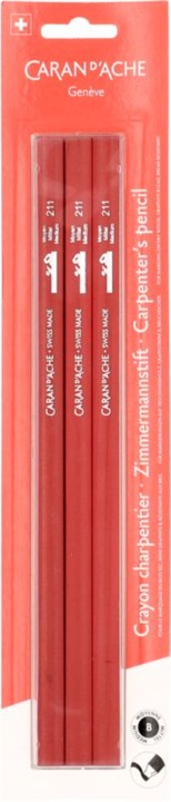 Image du produit Caran d'Ache Crayon Zimmermann sous blister (HB, 3 x)