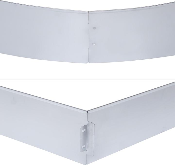 Actual product image Wiltec Steel lawn edging 5m bed edging Mowing edging galvanised