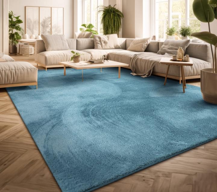 Produktbild TT Home Wohnzimmer Kurzflor Einfarbig Modernes Design Waschbar (220 x 160 cm)