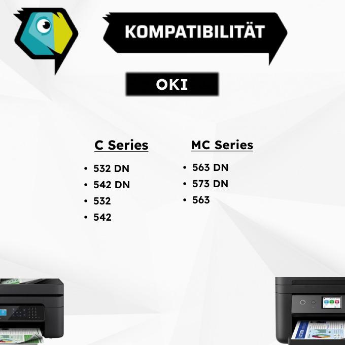 Produktbild Inkadoo Toner kompatibel zu OKI 46490404 Toner, schwarz Schwarz (BK)