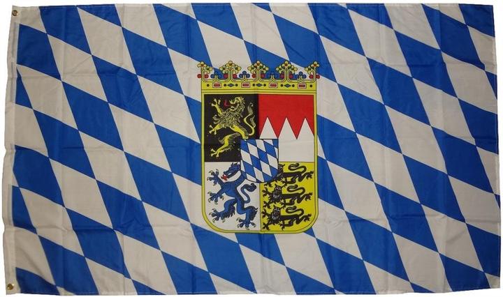 Image du produit trends4cents Drapeau Bayern Wappen 90 x 150 cm Drapeau avec 2 oeillets 100g/m² poids du tissu Hissflagge (90 x 150 cm)
