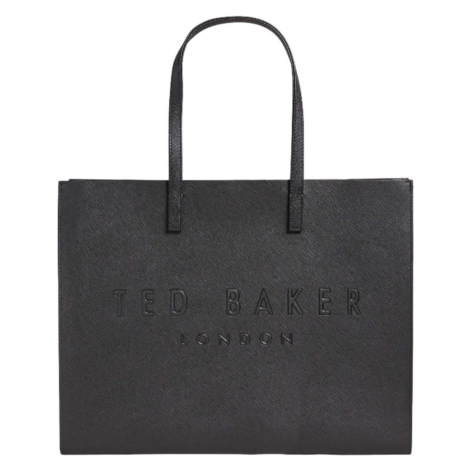 Ted Baker, Damen, Handtasche, Sukicon Crosshatch East West Icon Bag, Schwarz