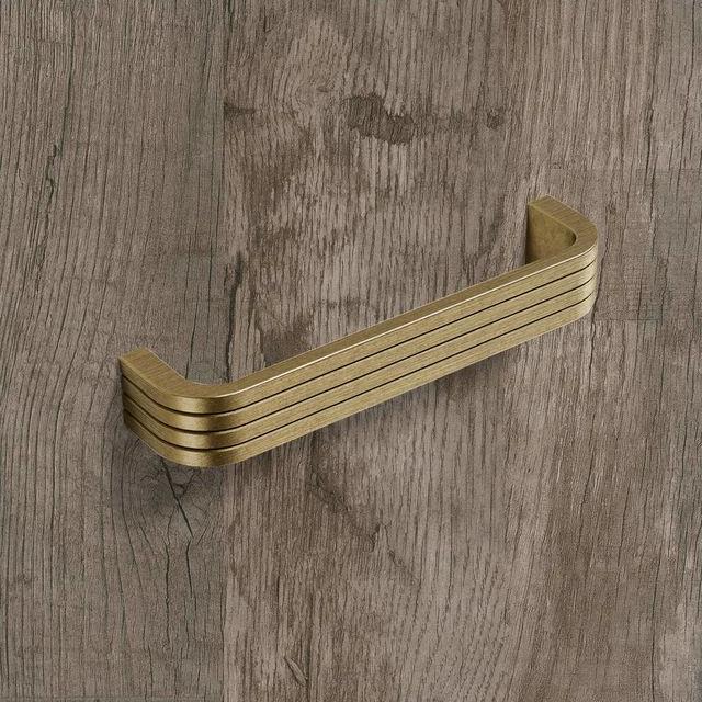 Produktbild Hettich Griff Pomezia Messing Optik antik 128 mm