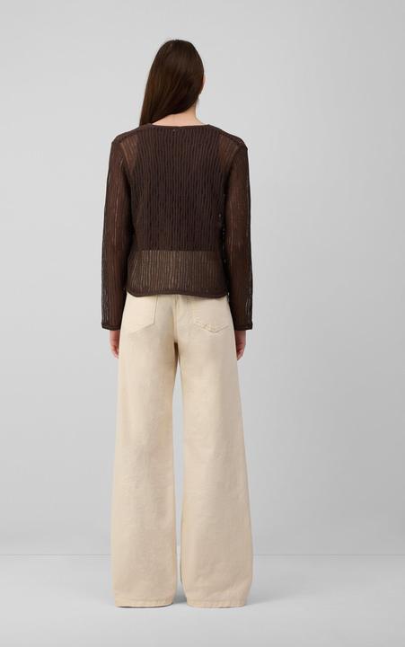 Image du produit S.Oliver Strickjacke Luftiger Cardigan aus Leinenmix mit Ajourmuster (42)