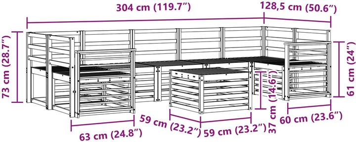 Produktbild vidaXL Outdoor-Sofa