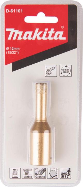 Immagine prodotto Makita Punta di diamante per anime cave 12mm M14 (12 millimetri)