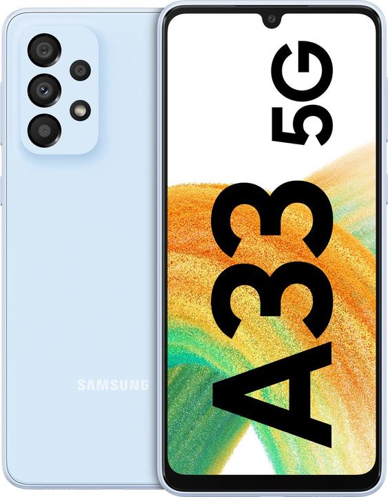 Produktbild Samsung Galaxy A33 5G EU (128 GB, Awesome Blue, 6.40", Dual SIM, 5G)