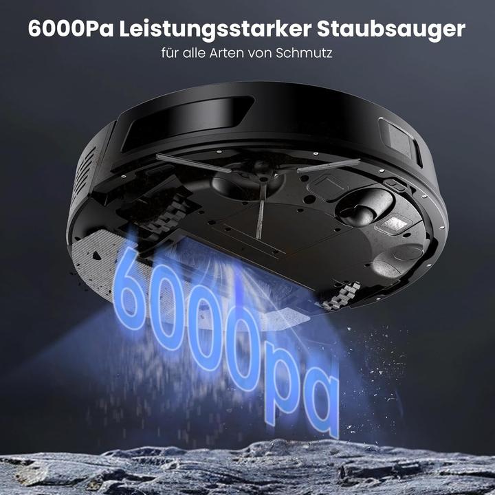 Produktbild Proscenic Aspirapolvere Robot (6000 Pa, Wischtuch)