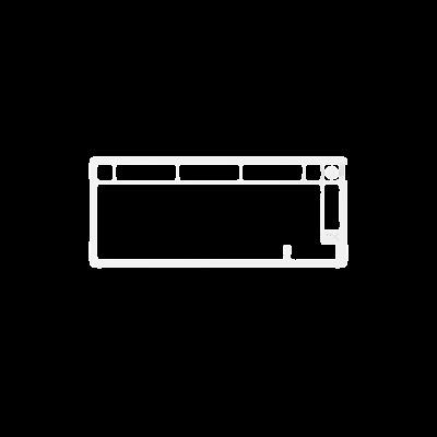 Actual product image HyperX 85U14AA Top Plates Alloy Rise 0.75 White