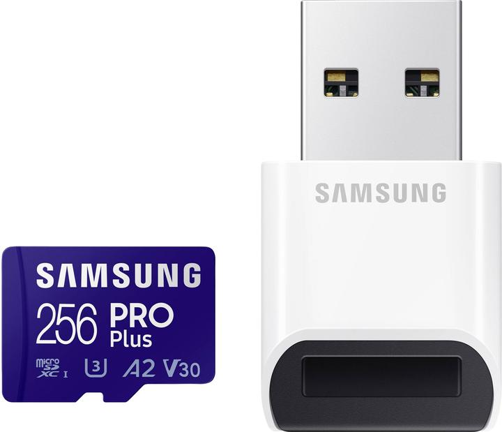 Actual product image Samsung Pro Plus (256 GB, microSDXC, U3, UHS-I)