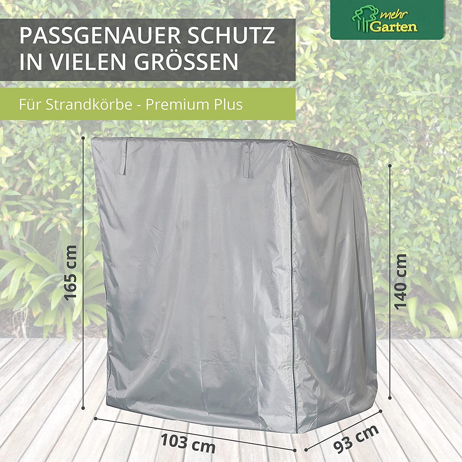 Thumbnail - Mehr Garten, Wetterschutzhülle, Schutzhülle für Korbsessel 103 x 93 x 165/140 cm 3-fach gewebtes Polyester