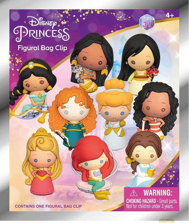 Produktbild Monogram Int. Disney 3D PVC-Taschenanhänger Ultimate Princess Series 31 Display (24)