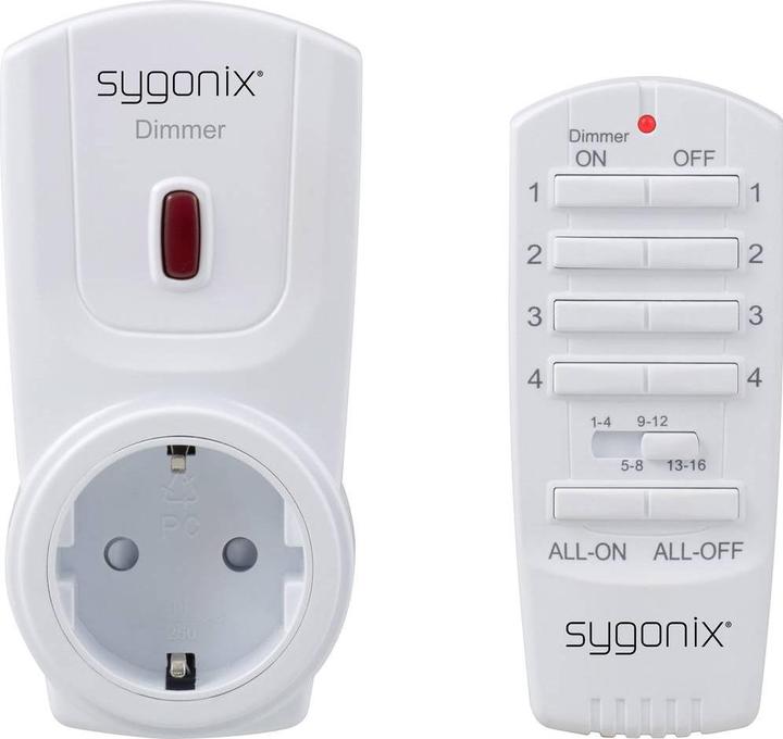 Sygonix RSL draadloze dimmerset Tussenstekker Schakelvermogen (max.) 300 W Bereik max. (in het vrije veld)