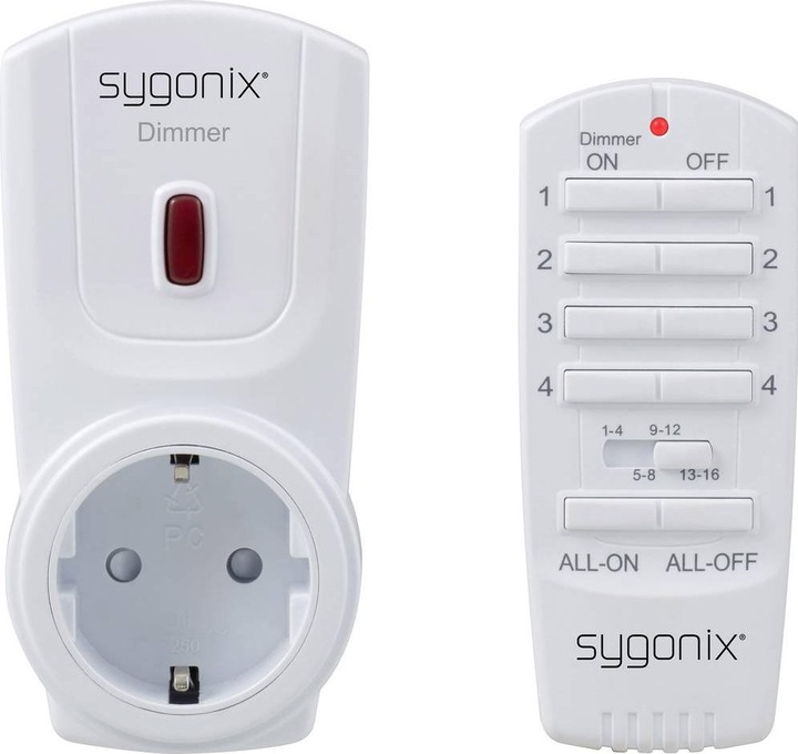 Produktbild Sygonix RSL Funk-Dimmer-Set Zwischenstecker Schaltleistung (max.) 300 W Reichweite max. (im Freifeld) 70 m