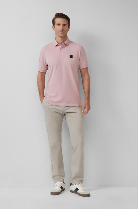 Actual product image S.Oliver Polo-Shirt Piqué-Poloshirt aus Baumwollstretch mit Label-Patch (S)