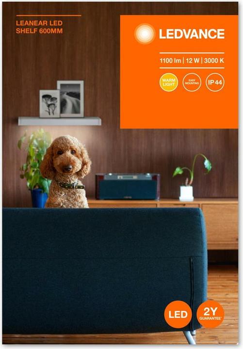 Image du produit Ledvance LINEAR SHELF 600 10.5W CLICK CCT SI (1100 lm)
