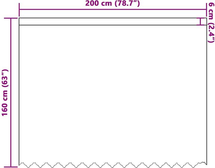 Produktbild vidaXL Spitzenvorhang (200 x 160 cm)