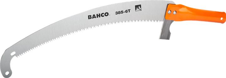Immagine prodotto Bahco Sega per rami per manici telescopici con 6 denti, manico in acciaio tubolare, gancio allungato e