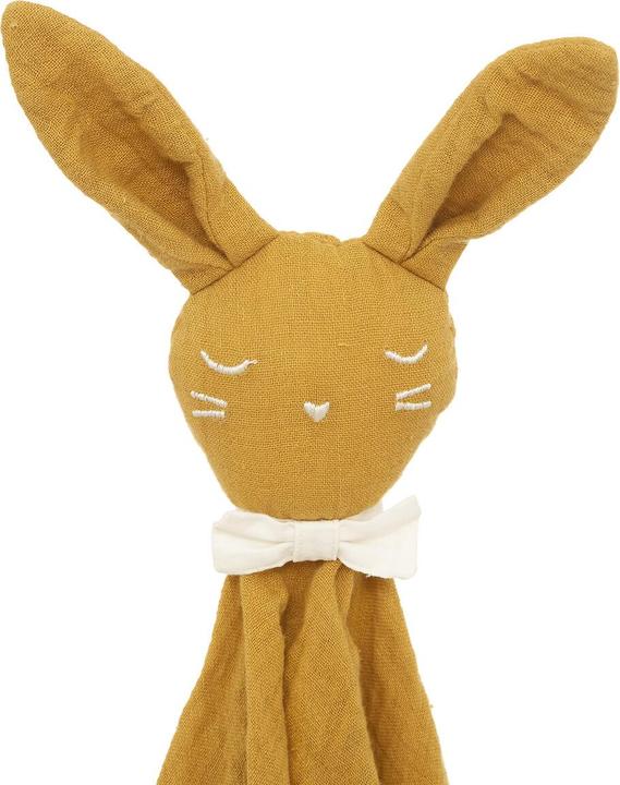 Actual product image Atmosphera Square baby rabbit blanket yellow, ochre (25 x 25 x 12 cm)