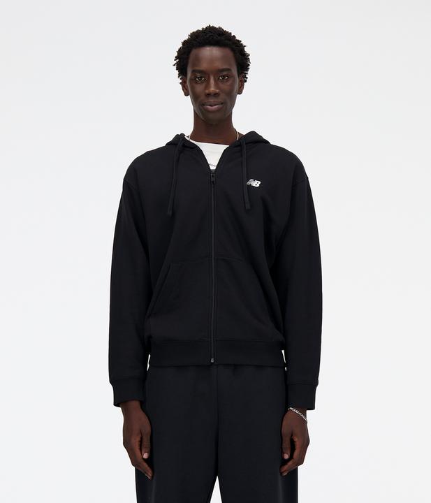 Immagine prodotto New Balance Felpa con cappuccio FZ con logo impilato in French Terry (M)