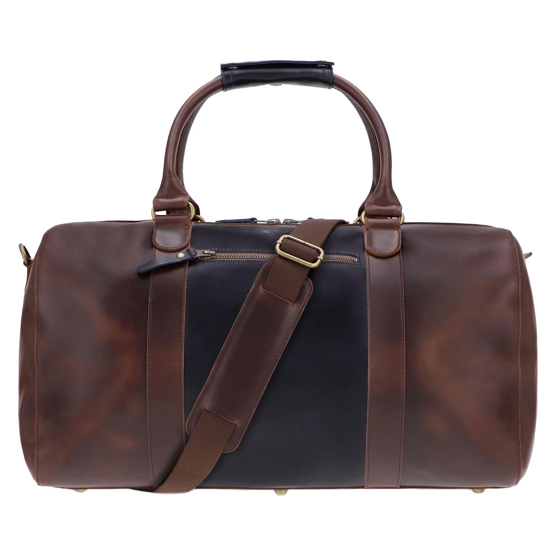 Buckle & Seam, Herren, Tasche, Weekender Willow Mixmatch/Blau, Braun, (37 l)