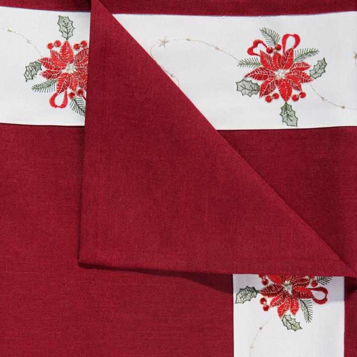 Actual product image Erwin Müller Poinsettia" table runner (50 x 150 cm)