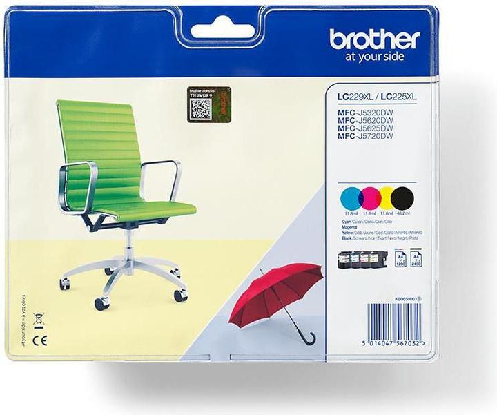 Actual product image Brother LC-229XLVALBP Multipack (C, FC, M, Y)