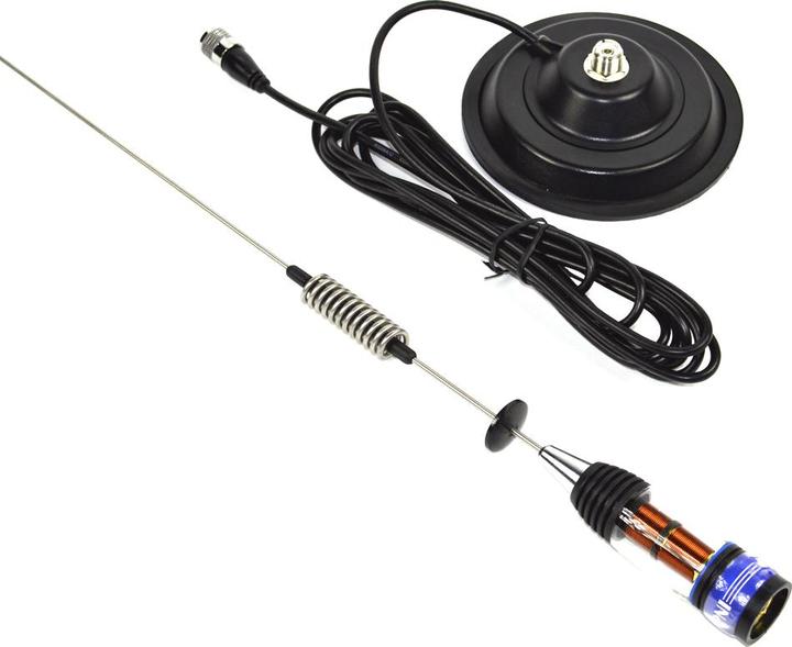 Produktbild PNI Paket Escort HP 9500 CB-Funkgerät, ASQ, 12–24 V + ML70 CB-Antenne, 70 cm mit 145 mm Magnetfu (8 km)