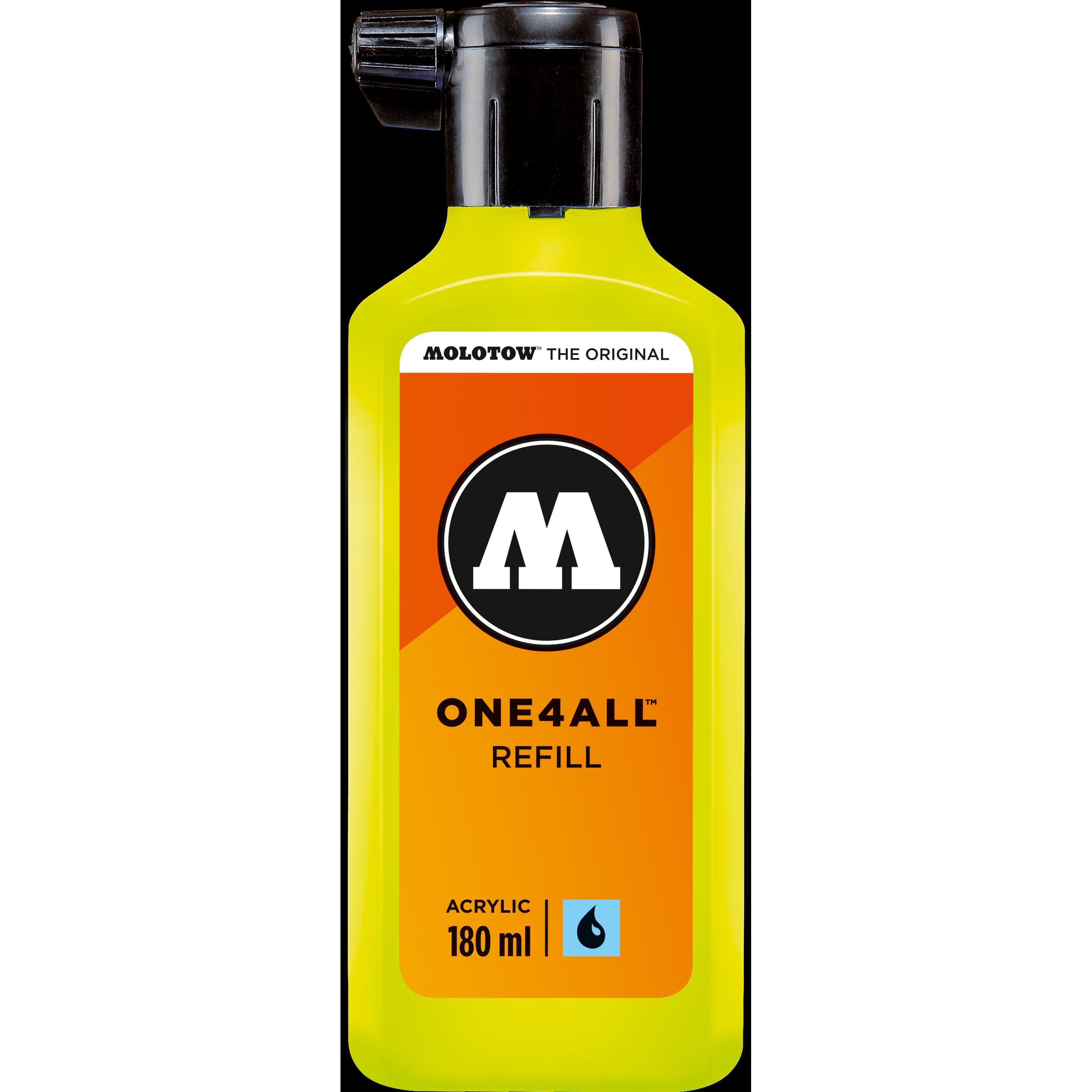 Molotow, Ersatzpatrone, Nachfülltinte One4All für Permanentmarker 180ml giftgrün (Nachfülleinheit)