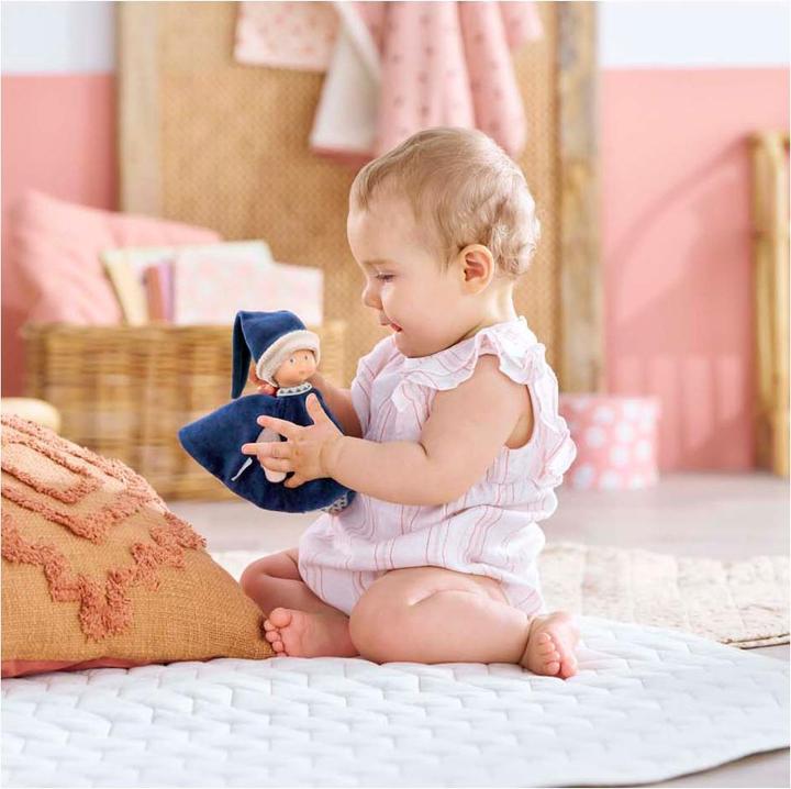 Productafbeelding Corolle Tidoudou – Marineblaues Kuscheltuch, 17 cm