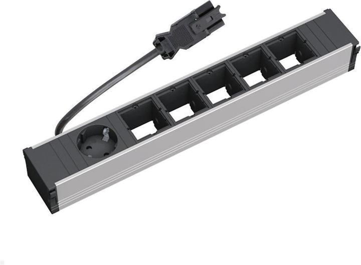 Actual product image Bachmann CONI 1xSchuko & 5xEmpty (6x, CEE 7/3)