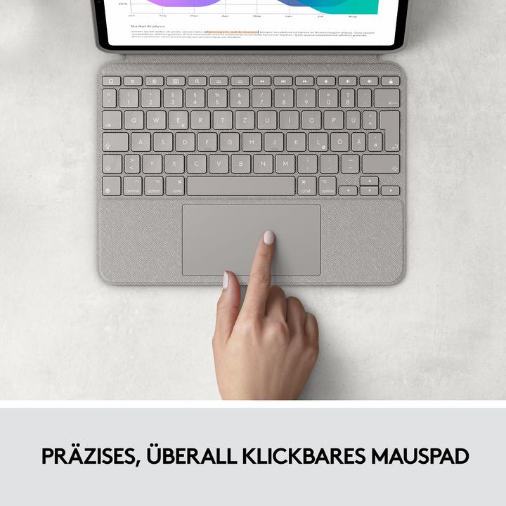 Produktbild Logitech Combo Touch (US, iPad Pro 11 2018 (1. Gen), iPad Pro 11 2020 (2. Gen), iPad Pro 11 2021 (3. Gen), iPad Pro 11 2022 (4. Gen))