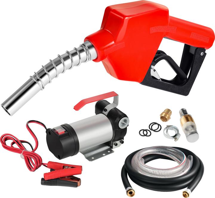 Immagine prodotto Wiltec Pompe à Fuel ou Gasoil bio Autoaspirante 12V/150W 40l/min Dispositivo mobile Pistolet Auto.