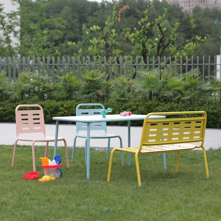 Produktbild Casa.Pro Kindersitzgruppe Etroubles 4-tlg. Stahl Mehrfarbig