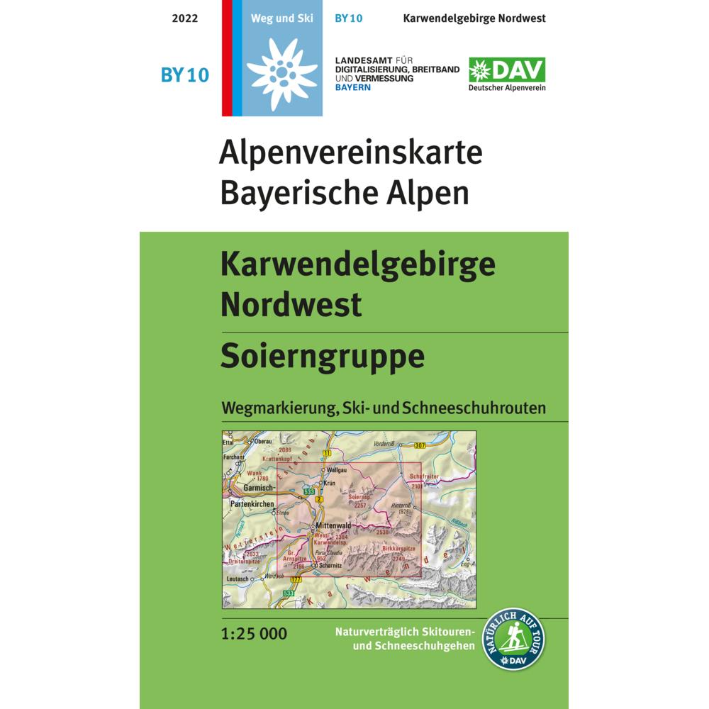 Karwendelgebirge Nordwest, Soierngruppe, Landkarte