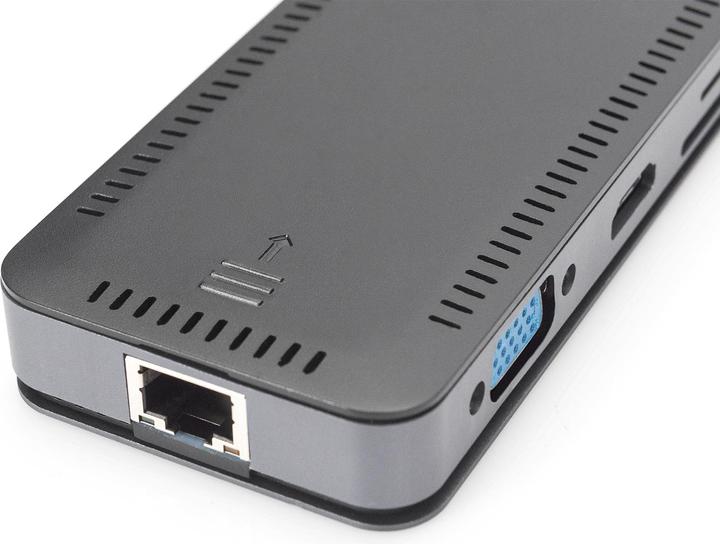 Actual product image Digitus 11-Port USB-C Docking Station with SSD Enclosure (USB-C, 11 Ports)