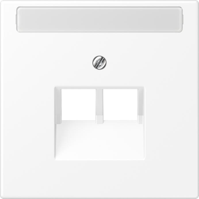 Actual product image JUNG Solid panel UAE/IAE 2f LS ws glz LS969-2NAUAWWM